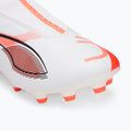 PUMA Ultra 5 Match+ LL FG/AG Jr children's football boots puma white/puma black/glowing red 7