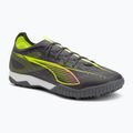 Men's football boots PUMA Ultra 5 Match TT matte aged silver/yellow alert/puma aged silver