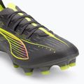 PUMA men's football boots Ultra 5 Match FG/AG matte aged silver/yellow alert/puma aged silver 7