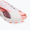 Men's PUMA Ultra 5 Ultimate FG football boots puma white/puma black/glowing red 7