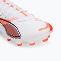 Men's football boots PUMA Ultra 5 Play+ FG/AG puma white/puma black/glowing red 7