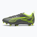 PUMA Ultra 5 Play FG/AG Jr matte aged silver/yellow alert/puma aged silver children's football boots