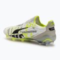 Men's football shoes PUMA King Ultimate Forever FG/AG feather gray/electric lime/puma white/flat light gray 3