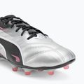 Men's football boots PUMA King Pro FG/AG puma silver/puma black/sun struck/puma white 7