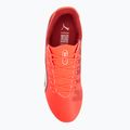 Men's football boots PUMA King Match FG/AG glowing red/puma white/red fire 5
