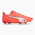 Men's football boots PUMA King Pro FG/AG glowing red/puma white/red fire 2