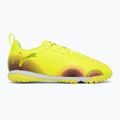 PUMA Future 8 Play TT + Mid yellow alert/ puma black/ sun struck Children's football boots 2