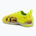 PUMA Future 8 Play TT + Mid yellow alert/ puma black/ sun struck Children's football boots 3