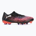 Men's football boots PUMA Future 8 Match Low FG/AG puma black/ puma white/ glowing red 2