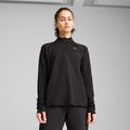 Women's running sweatshirt PUMA Run Velocity Cloudspun 1/4 Zip puma black 3