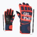 Children's ski glove ZIENER Liwa Aquashield PR fiery red 7