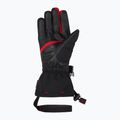 Men's ski glove ZIENER Ghalion Aquashield black/red salsa 3