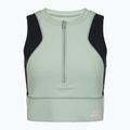 women's training T-shirt BOGNER FIRE+ICE Caia 1/4 Zip eucalyptus