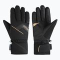 Women's ski gloves ZIENER Karion-Z AS black/gold