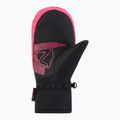Children's ski gloves ZIENER Luuki-Z Aquashield black/pop pink 3