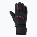 Women's ski gloves Ziener Khania-Z PR Glove black/pink lily 2