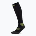 CEP Women's compression socks Run Tall 5.0 black/lime 2