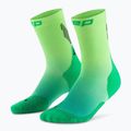 CEP Women's Compression Socks Run Edt. Gradient Mid Cut Compression 5.0 green/lime fade