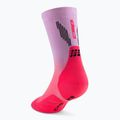 CEP Women's Compression Socks Run Edt. Gradient Mid Cut Compression 5.0 pink/lilac fade 3