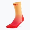 CEP men's compression socks Run Edt. Gradient Mid Cut Compression 5.0 red/marigold fade 2