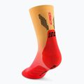CEP men's compression socks Run Edt. Gradient Mid Cut Compression 5.0 red/marigold fade 3