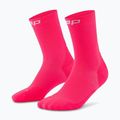 Men's compression socks CEP Run Mid Cut 5.0 pink