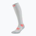 Women's compression socks CEP Run Tall 5.0 grey 2