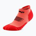 Men's compression socks Cep Run No Show 5.0 neon coral 2