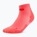 Men's compression socks CEP Ultralight Low Cut 4.0 neon coral/red 2