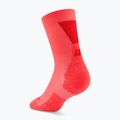 Men's compression socks CEP Ultralight Mid Cut 4.0 neon coral/red 3