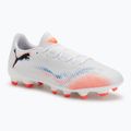 Men's football boots PUMA Future 8 Play FG/AG puma white/puma black/glowing red