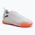 PUMA Future 8 Play TT + Mid puma white/puma black/glowing red Children's football boots