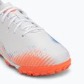 PUMA Future 8 Play TT + Mid puma white/puma black/glowing red Children's football boots 7