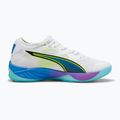 Handball shoes PUMA Eliminate Nitro SQD 4 Game On puma white/glowing red/ultra blue 9