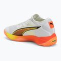 Handball shoes PUMA Eliminate Nitro SQD 4 Game On puma white/glowing red/ultra blue 3