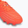 Children's football boots PUMA Future 9 Play FG/AG Jr glowing red/puma white/puma black/puma silver 7