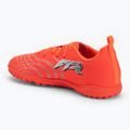 Children's football boots PUMA Future 9 Play TT Jr glowing red/puma white/puma black/puma silver 3