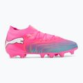 Children's football boots PUMA Future 9 Pro FG/AG Jr poison pink/puma wht/sun stream/bright aqua/puma blk 2