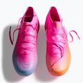 Children's football boots PUMA Future 9 Pro FG/AG Jr poison pink/puma wht/sun stream/bright aqua/puma blk 6
