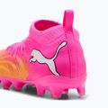 Children's football boots PUMA Future 9 Match FG/AG Jr poison pink/puma wht/sun stream/bright aqua/puma blk 5