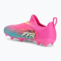 Children's football boots PUMA Future 9 Match LL FG/AG Jr poison pink/puma wht/sun stream/bright aqua/puma blk 3