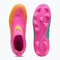 Children's football boots PUMA Future 9 Match LL FG/AG Jr poison pink/puma wht/sun stream/bright aqua/puma blk 4