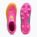 Children's football boots PUMA Future 9 Match LL FG/AG Jr poison pink/puma wht/sun stream/bright aqua/puma blk 6