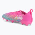 Children's football boots PUMA Future 9 Play FG/AG Jr poison pink/puma wht/sun stream/bright aqua/puma blk 3