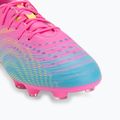 Children's football boots PUMA Future 9 Play FG/AG Jr poison pink/puma wht/sun stream/bright aqua/puma blk 7