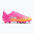 Children's football boots PUMA Future 9 Play FG/AG Jr poison pink/puma wht/sun stream/bright aqua/puma blk 2