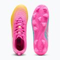 Children's football boots PUMA Future 9 Play FG/AG Jr poison pink/puma wht/sun stream/bright aqua/puma blk 3