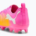 Children's football boots PUMA Future 9 Play FG/AG Jr poison pink/puma wht/sun stream/bright aqua/puma blk 4