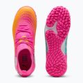 Children's football boots PUMA Future 9 Match TT + Mid Jr poison pink/puma wht/sun stream/bright aqua/puma blk 3