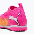 Children's football boots PUMA Future 9 Match TT + Mid Jr poison pink/puma wht/sun stream/bright aqua/puma blk 4